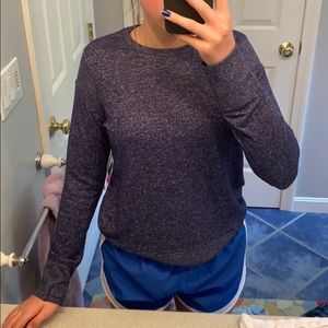 blue sweater